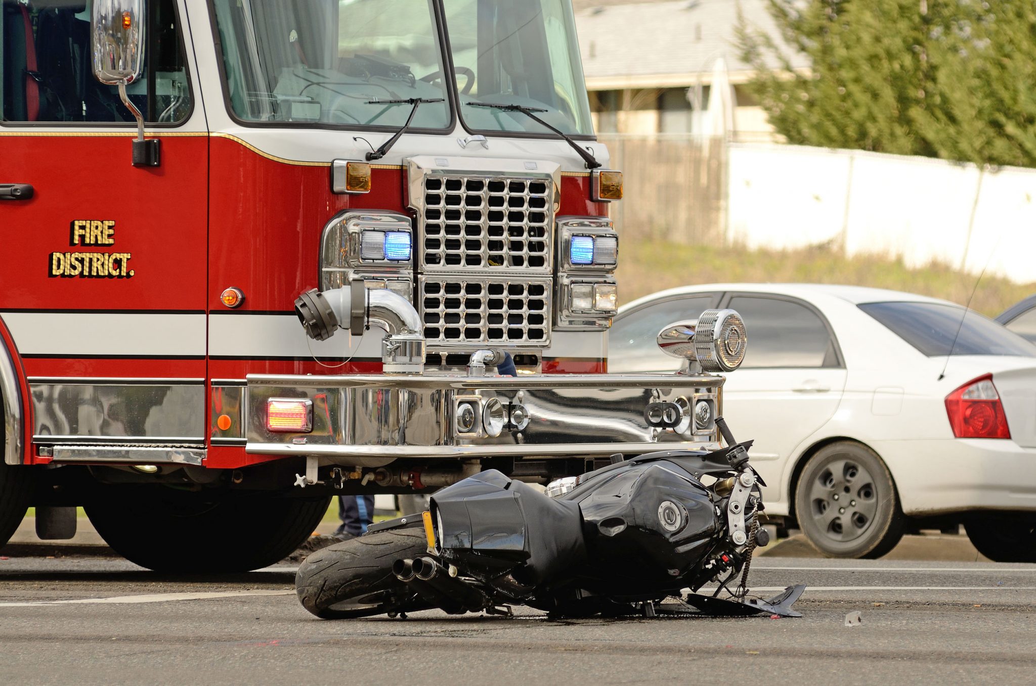 Person wondering what to do after a motorcycle accident.